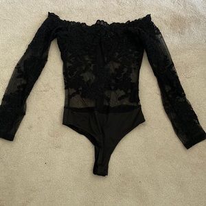 Stunning lace night out bodysuit
